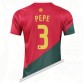 Portugal VM 2022 Pepe Ferreira 3 Hjemme Landslagsdrakt Kortermet